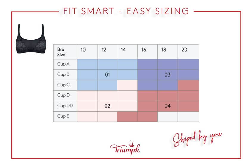 Fit Smart – Wirefree Bra with 4D Stretch Padding, Soft Lace and Comfortable  – Light Brown (Size 02)